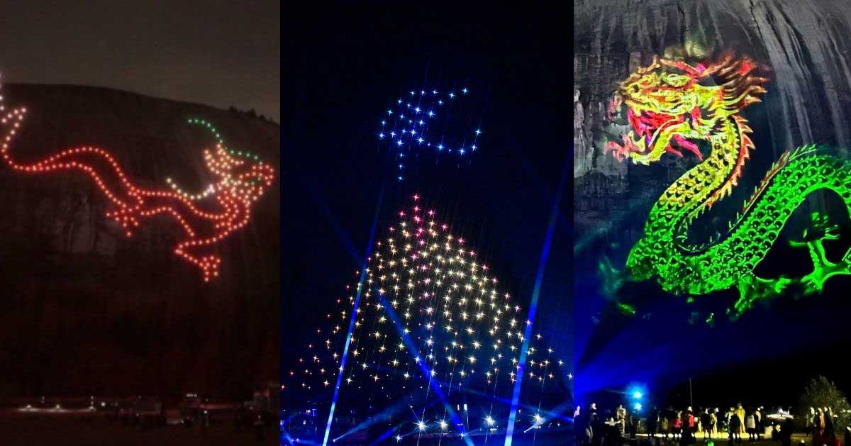 Chinese new year drone show